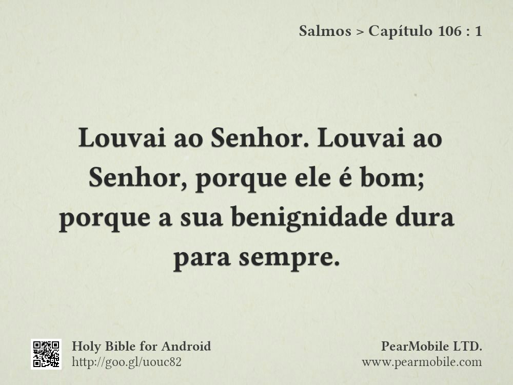 Salmos, Capítulo 106:1